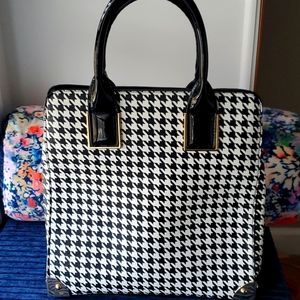 herringbone shoulder purse